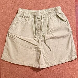✨ 100% Cotton Lounge Shorts • Size Large • Light Sage Green • Elastic Waist ✨